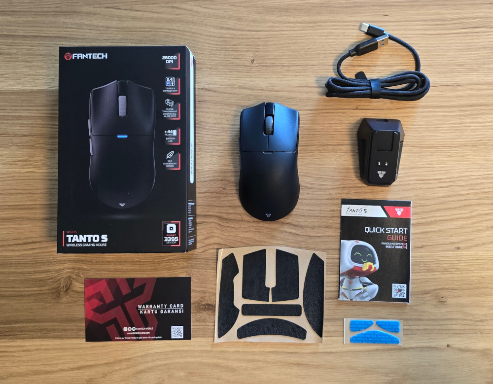 Fantech Tanto packaging and content