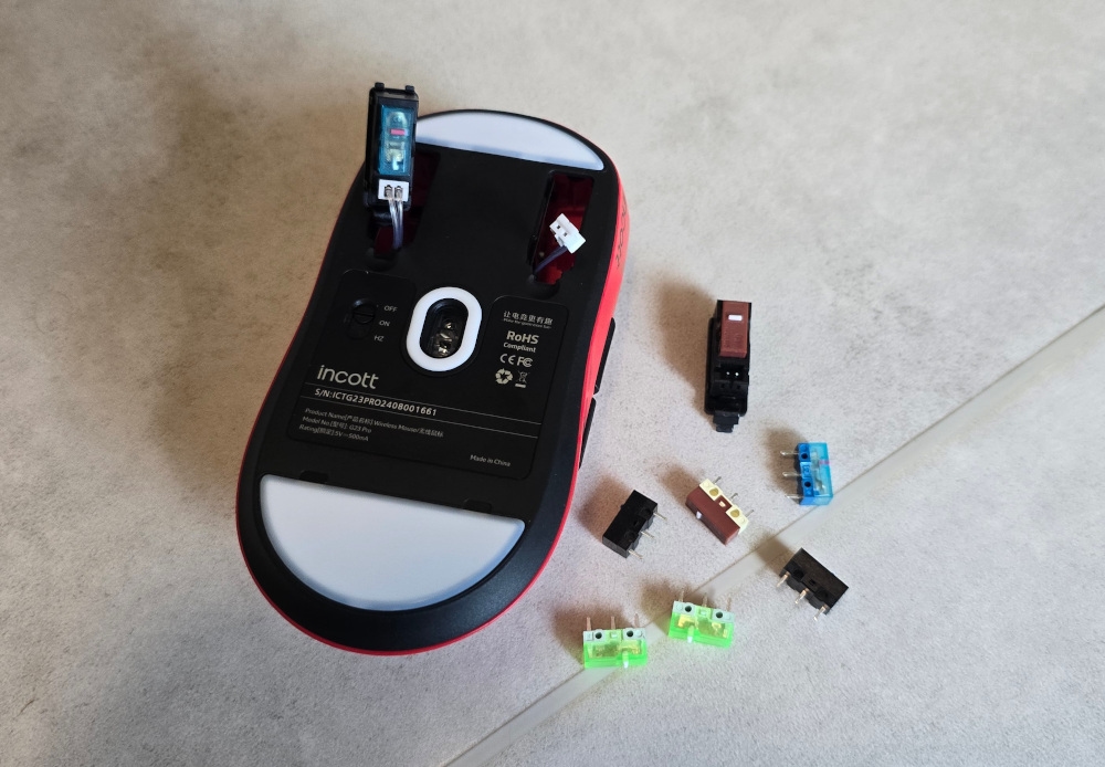 Incott G23 hot-swappable switches