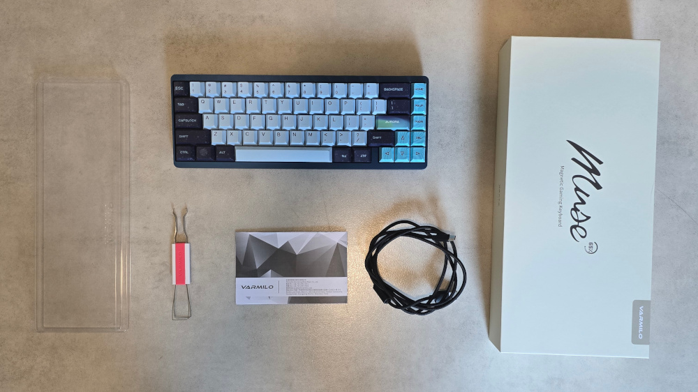 Varmillo Muse65 packaging and content