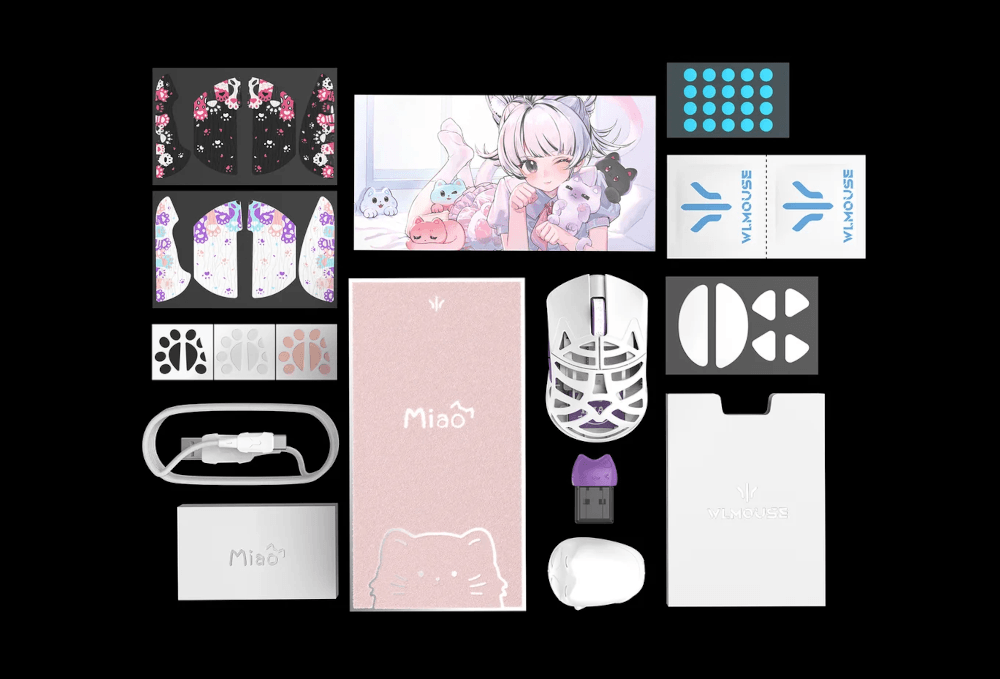 WLmouse Beast Miao packaging and content